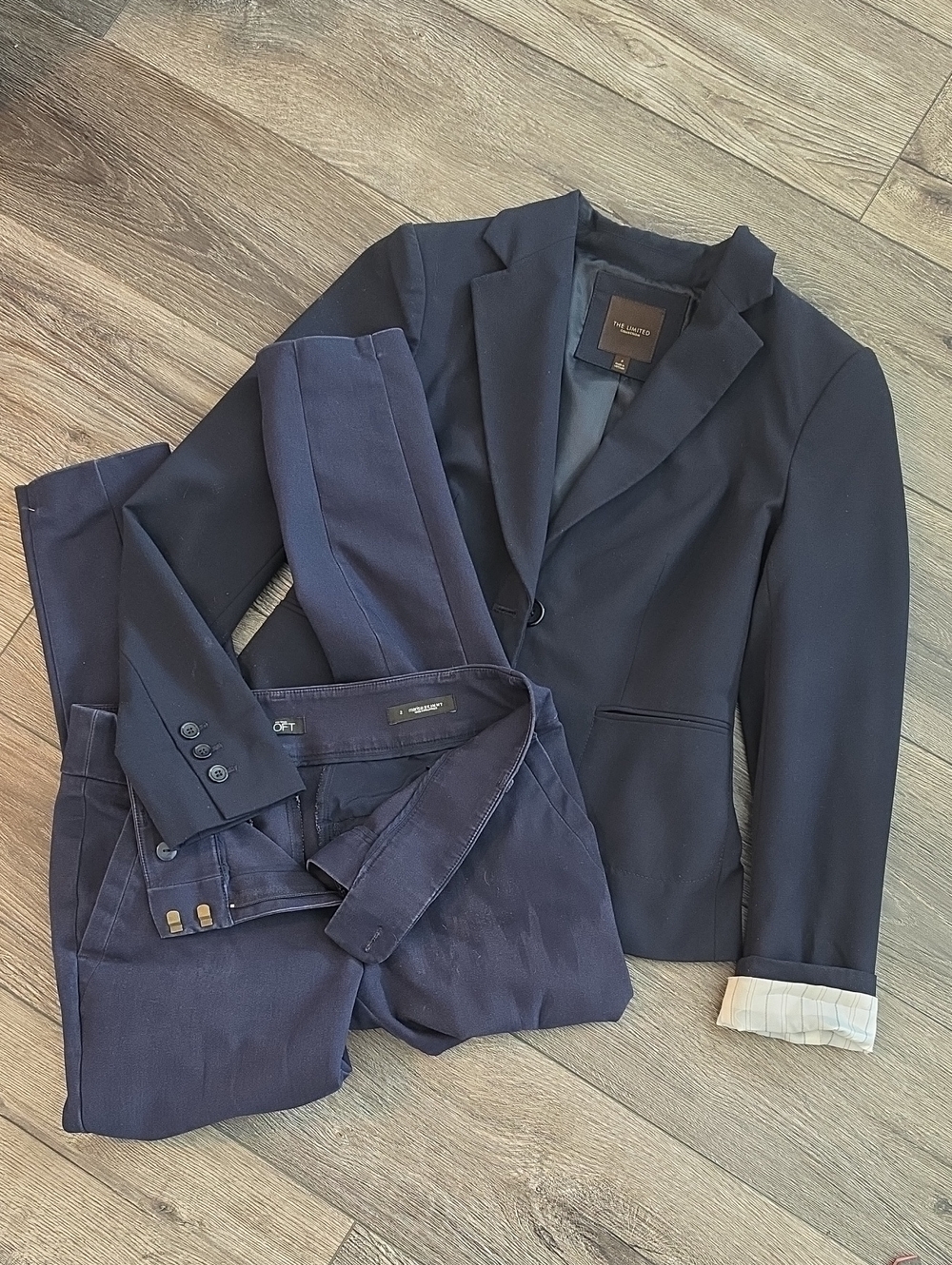 Women's Navy Blazer and Trousers Set size 2
